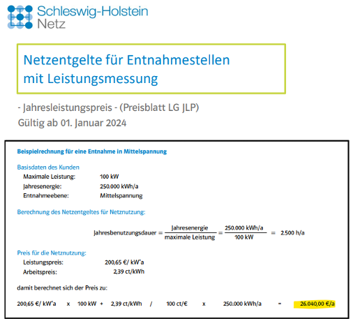 Netzentgelte SH 2025 Netzentgelte SH 2025